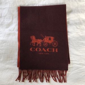 Coach cashmere scarf